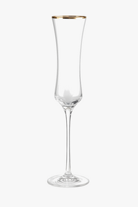 Elegant hand-blown champagne flutes