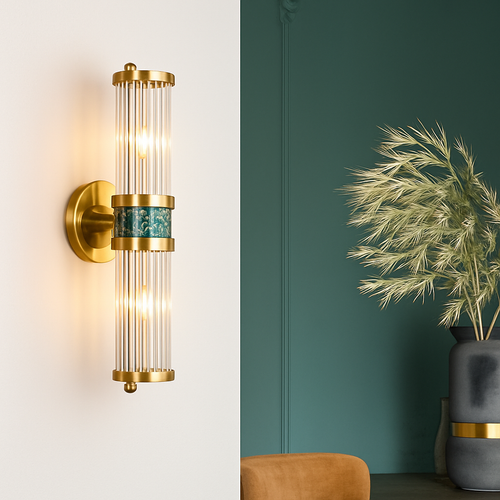 FSS moderne luxe or cristal applique LED Simple coquille lumière pour salon chambre fond chevet escalier allée - vue 4 sur 10