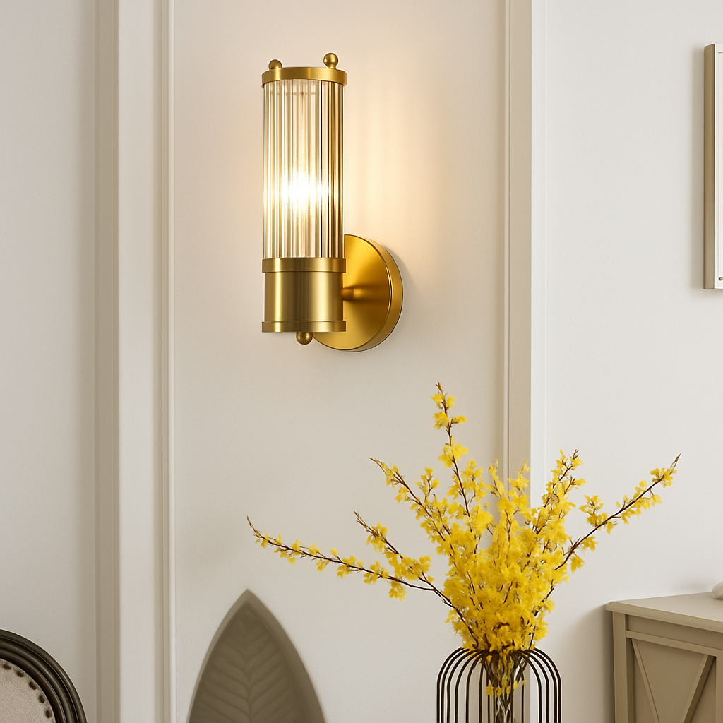 FSS moderne luxe or cristal applique LED Simple coquille lumière pour salon chambre fond chevet escalier allée - vue 4 sur 10