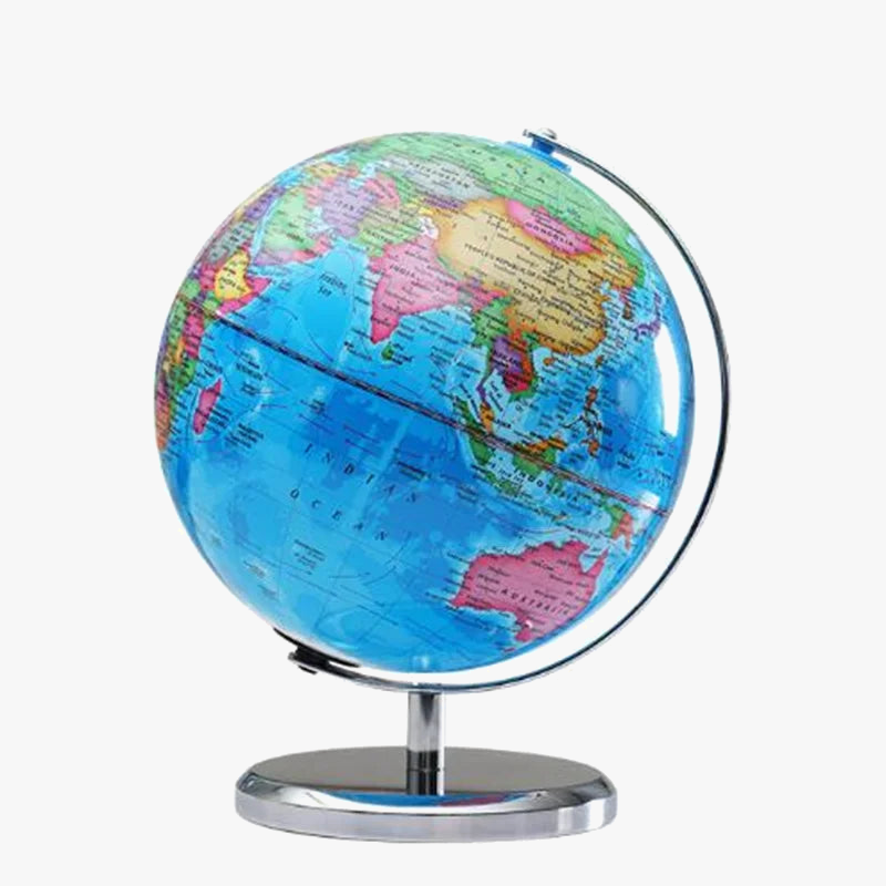 globe terrestre anglais lumineux avec impression HD et rotation 360 degrés