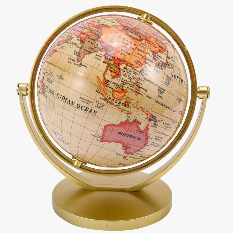 globe universel rétro haute définition pour étudiants et géographie