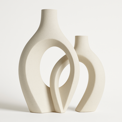 grand vase décoratif en céramique pour un intérieur moderne et élégant