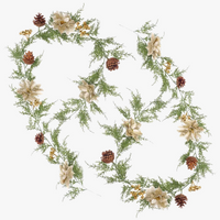 guirlande de noël artificielle décoration pour fêtes et événements