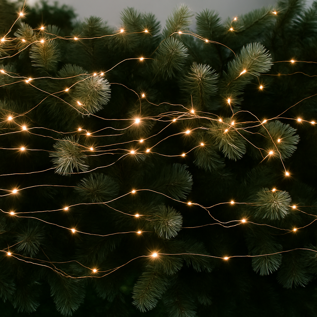 guirlande lumineuse argentée étanche pour décorations extérieures Noël mariage - vue 6 sur 9