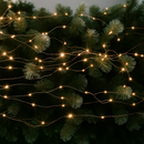 guirlande lumineuse argentée étanche pour décorations extérieures Noël mariage