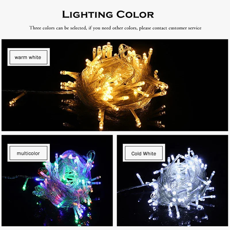 guirlande lumineuse led étanche pour sapin de noël extérieur