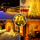 guirlande lumineuse solaire étanche pour extérieur jardin mariage Noël