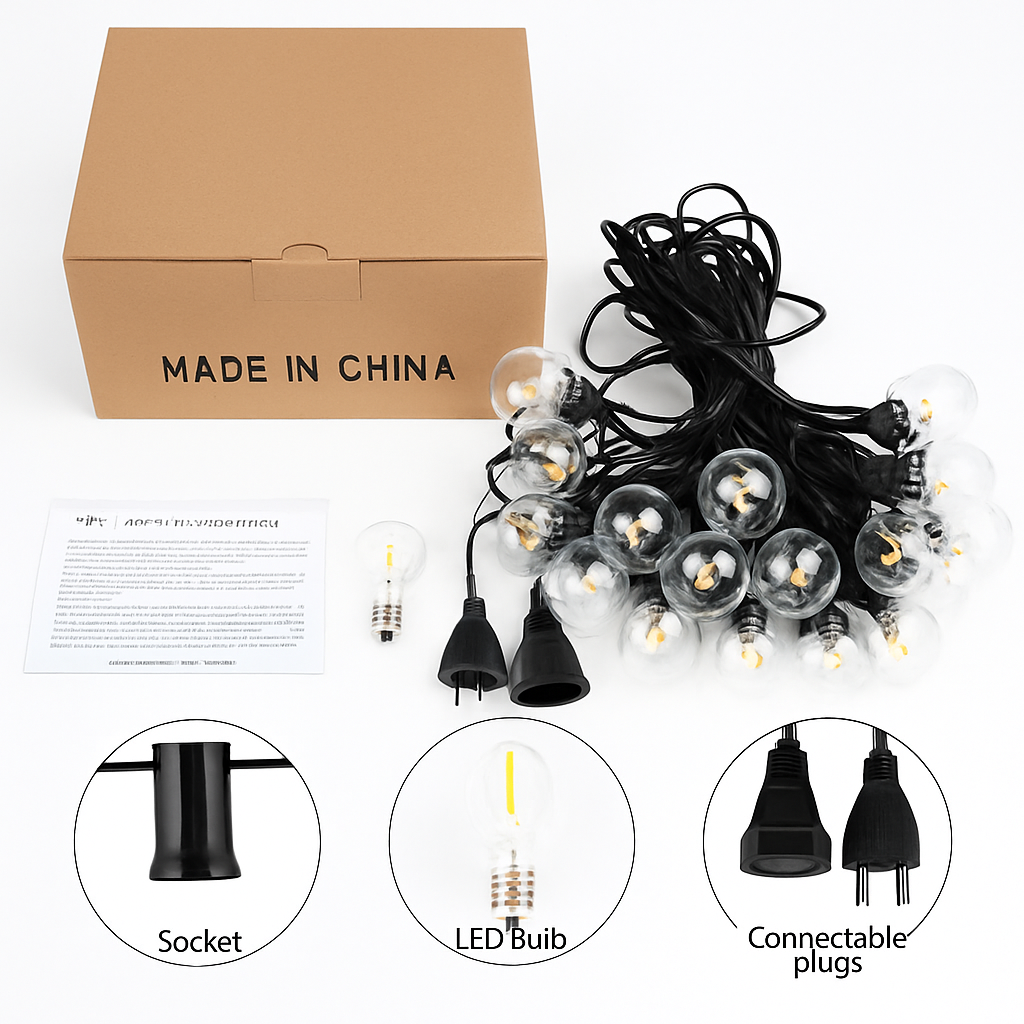 Guirlandes lumineuses extérieures Led G40 - vue 6 sur 6