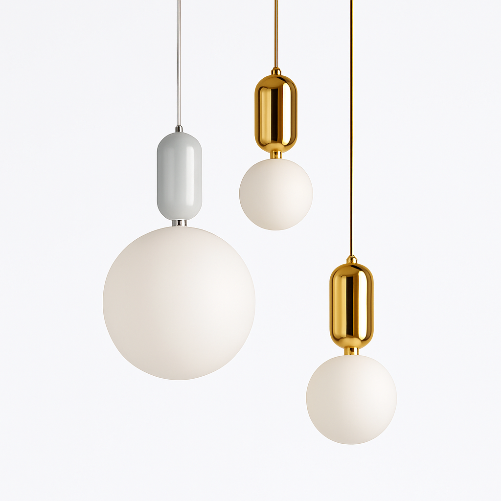 gzmj moderne globe en verre suspension pour cuisine - vue 4 sur 12