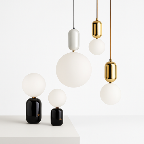 gzmj moderne globe en verre suspension pour cuisine