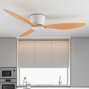 High quality modern nordic low ceiling fan lamp with DC LED, remote control