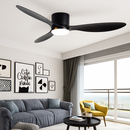High quality modern nordic low ceiling fan lamp with DC LED, remote control