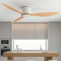 High quality modern nordic low ceiling fan lamp with DC LED, remote control