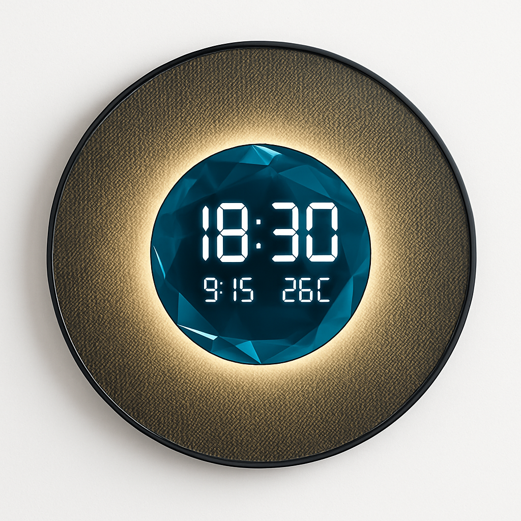 horloge décorative numérique lumineuse pour restaurant et décoration intérieure - vue 3 sur 8