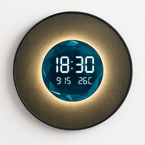 horloge décorative numérique lumineuse pour restaurant et décoration intérieure - vue 4 sur 8