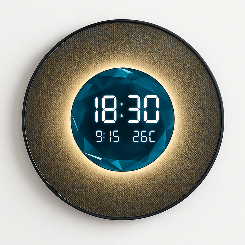 horloge décorative numérique lumineuse pour restaurant et décoration intérieure