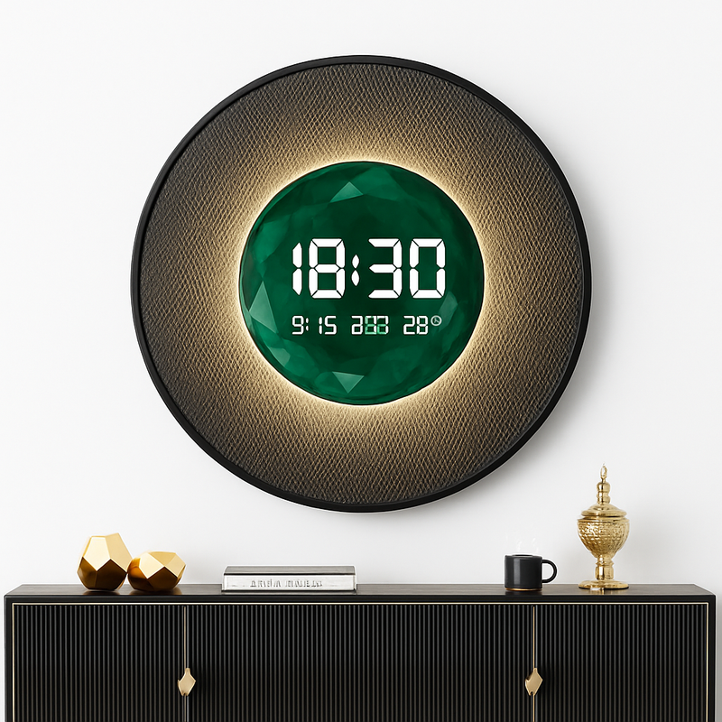 horloge décorative numérique lumineuse pour restaurant et décoration intérieure