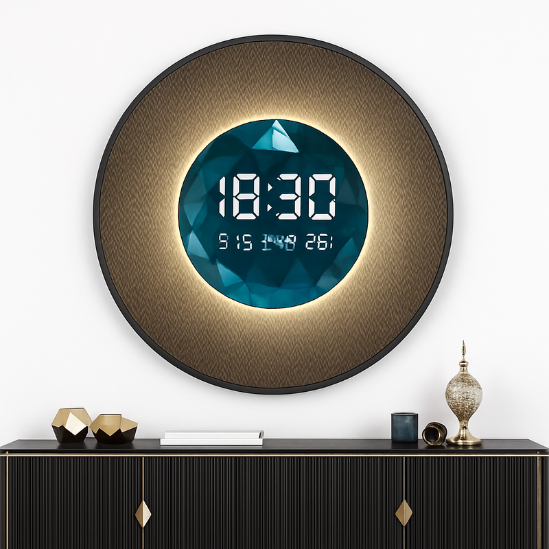 horloge décorative numérique lumineuse pour restaurant et décoration intérieure