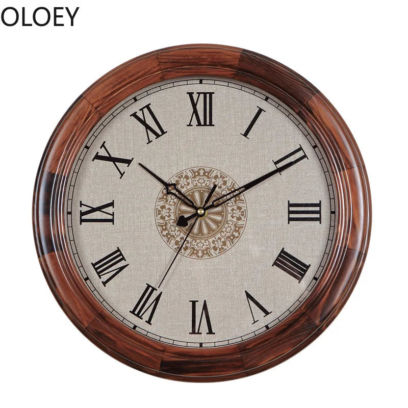 horloge murale en bois silencieuse design moderne nouvelle collection