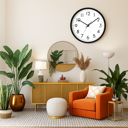 horloge murale extérieure étanche avec affichage température et humidité