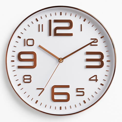 Horloge murale ronde design avec chiffres colorés 30cm Brief