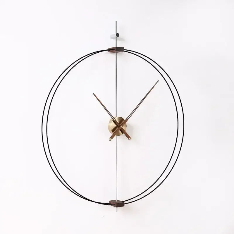 horloge murale silencieuse design en bois pour décoration moderne