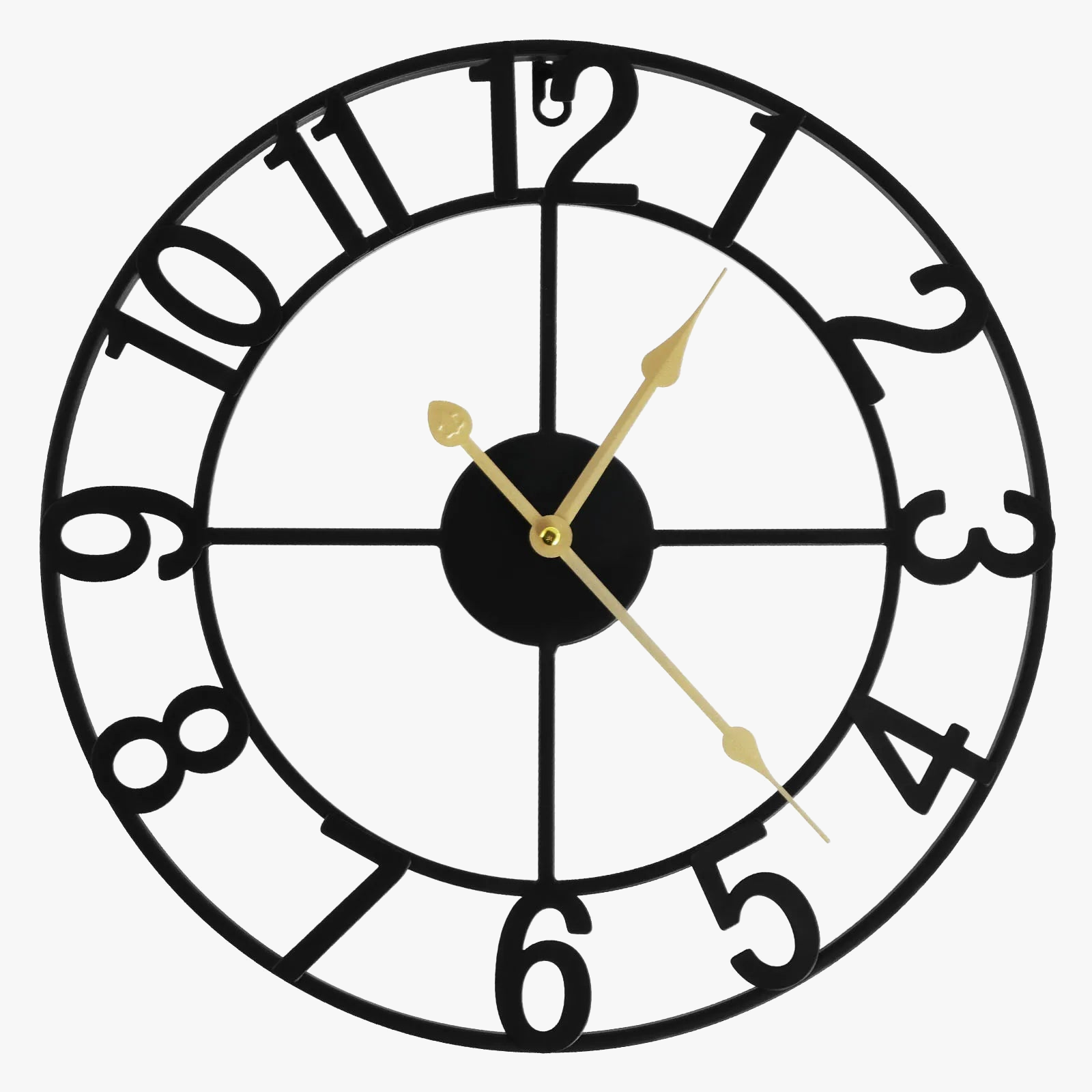 horloge murale silencieuse ronde pour décoration intérieure élégante
