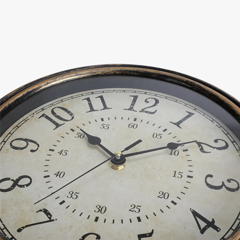 horloge murale silencieuse style antique rétro créative à quartz