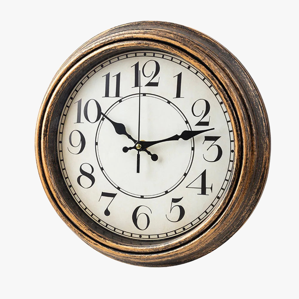 horloge murale vintage silencieuse décorative à piles mouvement quartz