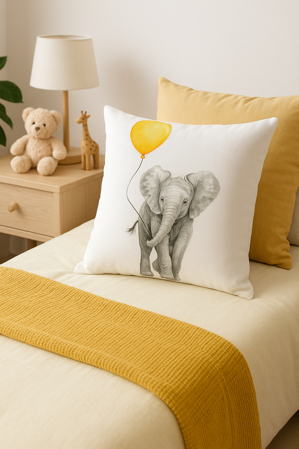 housse de coussin 45 cm motif tournesol créatif couleur jaune - vue 3 sur 2