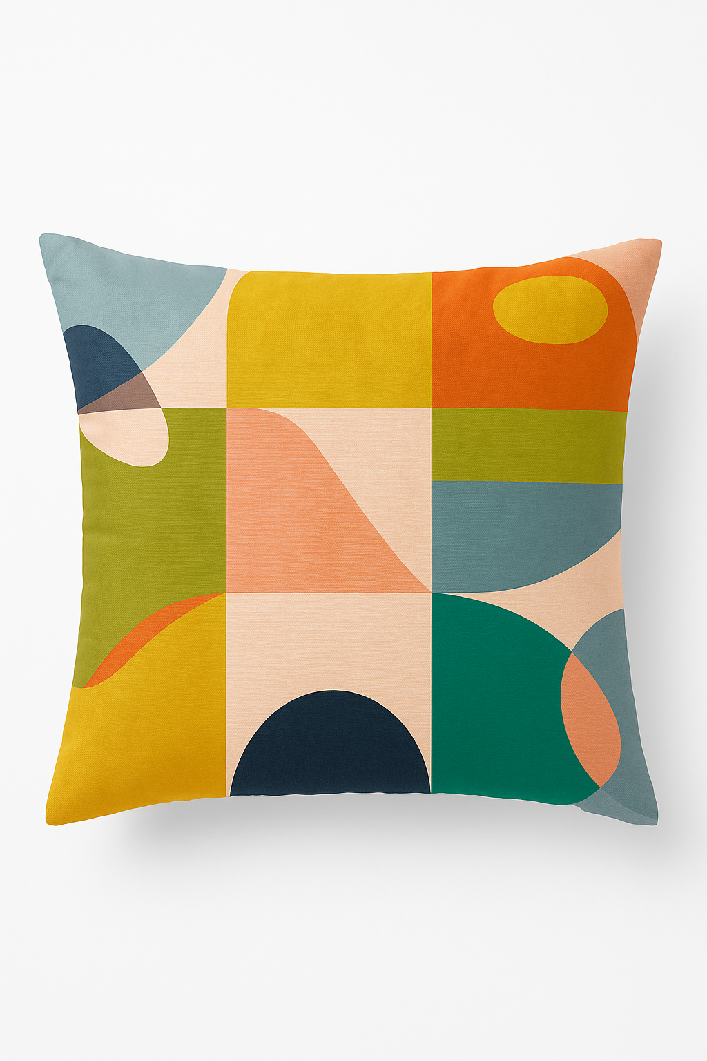 housse de coussin abstraite nordique pour un salon élégant