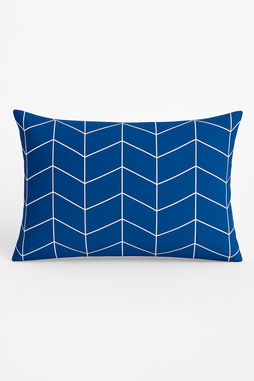 housse de coussin bleu motif animaux marins 30 x 50 cm