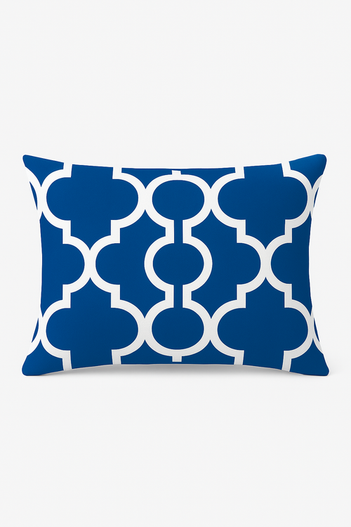 housse de coussin bleu motif animaux marins 30 x 50 cm