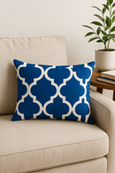 housse de coussin bleu motif animaux marins 30 x 50 cm