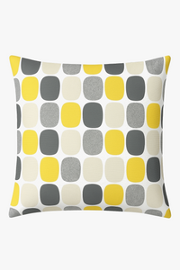 housse de coussin carrée 45 cm motif tournesol jaune créatif