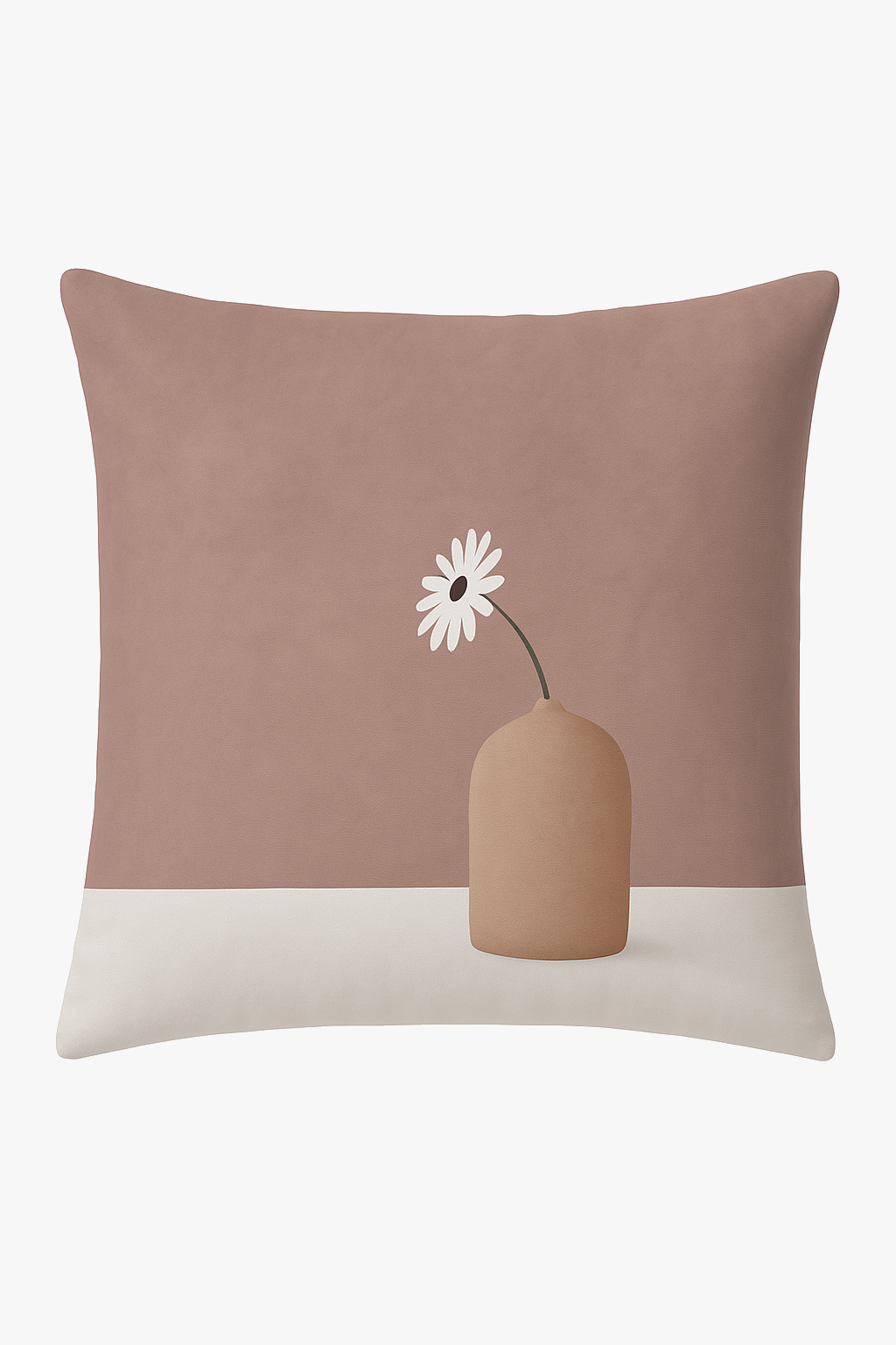 housse de coussin carrée art plant 45 cm design abstrait