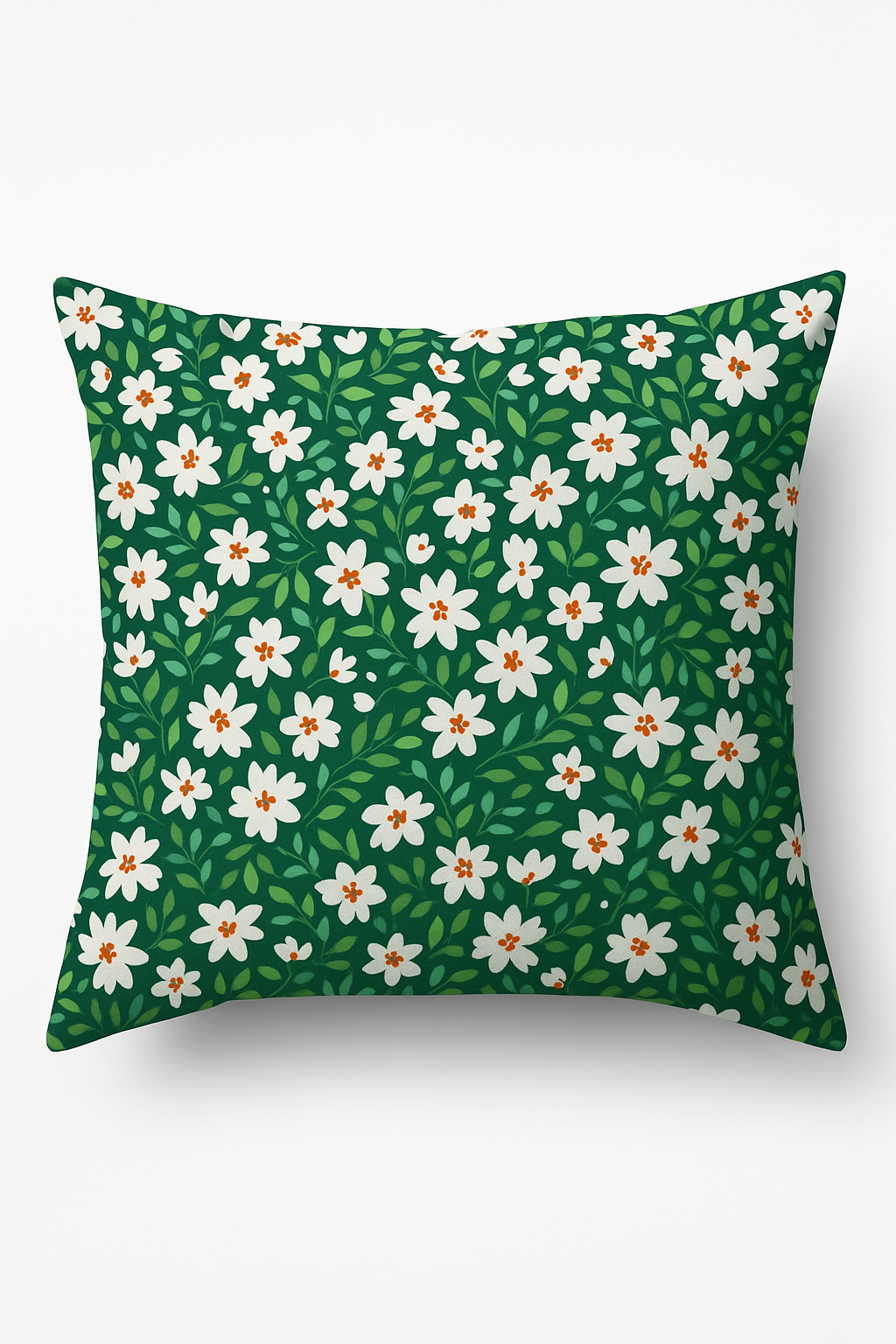 housse de coussin carrée fleurs aquarelle 45x45 cm décoratif pour canapé