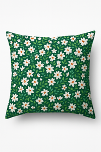 housse de coussin carrée fleurs aquarelle 45x45 cm décoratif pour canapé