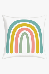 housse de coussin décorative arc-en-ciel géométrique pour canapé