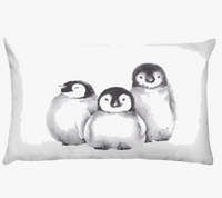 housse de coussin décorative avec motif animaux mignons
