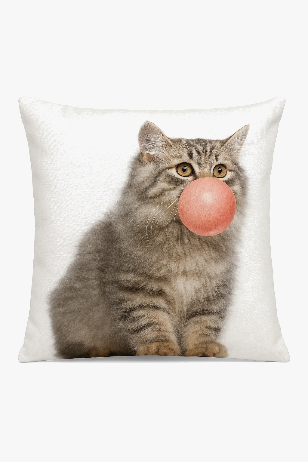 housse de coussin décorative avec motif chat mignon