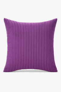 housse de coussin décorative en velours côtelé rayé disponible en plusieurs tailles
