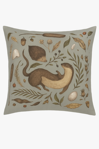 Decorative cushion cover with colourful animal design for living room