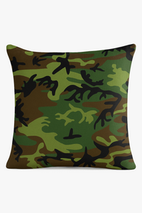 housse de coussin décorative à motif camouflage militaire moderne