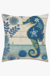 housse de coussin décorative motif tortue marine pour canapé