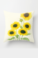housse de coussin décoratif tournesol pour l'été