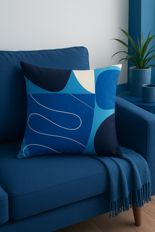 housse de coussin décorative abstraite style nordique pour salon