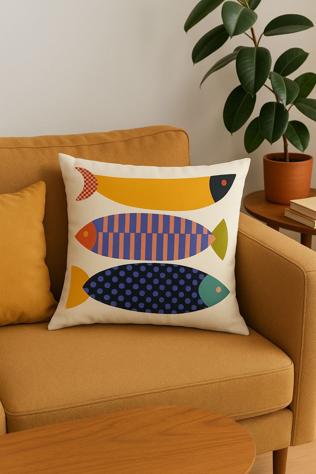 housse de coussin décorative abstraite style nordique pour salon - vue 3 sur 2