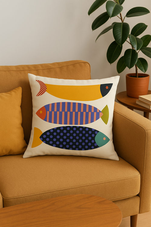 housse de coussin décorative abstraite style nordique pour salon