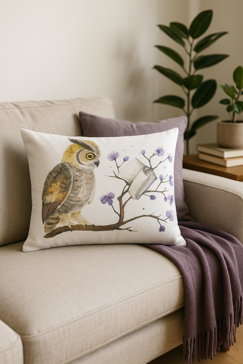 housse de coussin décorative avec motif animaux mignons - vue 3 sur 2